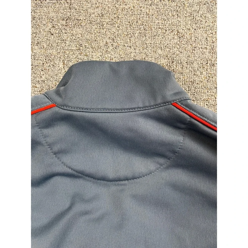 Nike Boys Gray Red Full Zip‎ Track Jacket Sporty Swoosh Logo Toddler Size 3T